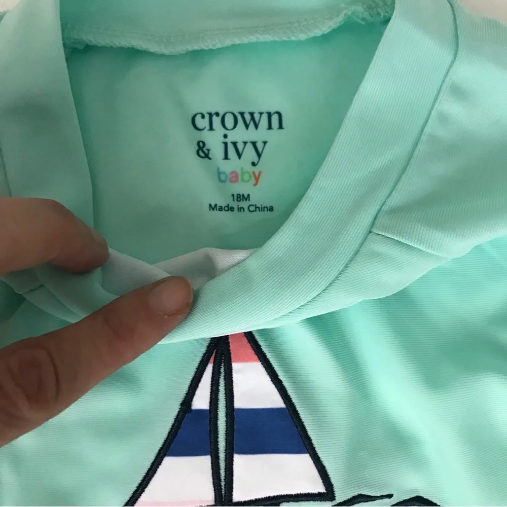 Crown & Ivy Baby Boys Swim Set